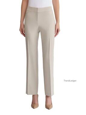 Stretch Crepe Trouser Pants for Work